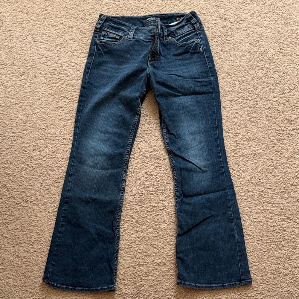 Silver Jeans Dark Blue Flare Women's Jeans